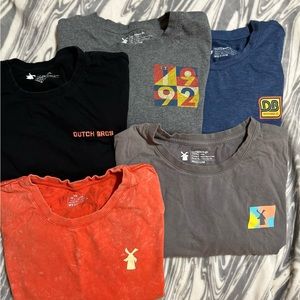 5 Dutch bros T shirts